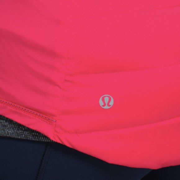 (2351) LULULEMON Fluffed Up Vest in BOOM JUICE Sz 4 ** - Picture 5 of 13